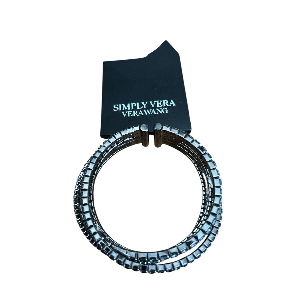 Simply Vera Vera Wang Black Chain Bangle Bracelet New